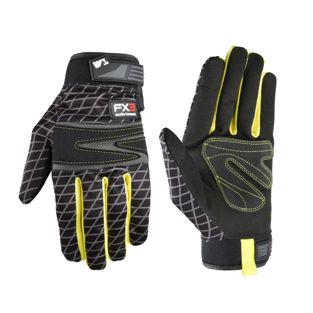 Wells Lamont Men's FX3 Synthetic Leather Palm Work Glove Medium NWT Touchscreen